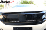 2019-2021 Honda Civic Sedan Coupe Gloss Black Front Grille Eyebrows
