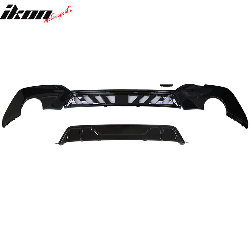 2019-2022 BMW G20 330i M Sport MP Style Gloss Black Rear Diffuser