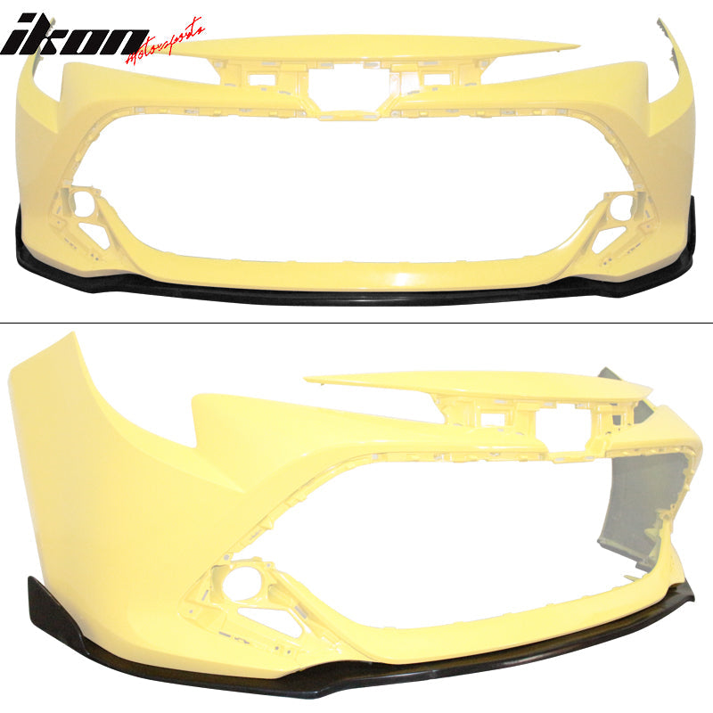 2019-2022 Toyota Corolla 5Door TS Style Front Bumper Lip 3PCS PU