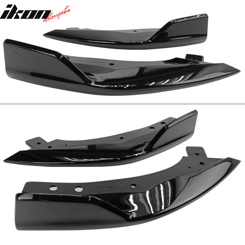 2019-2022 Toyota Corolla T Style Painted #218 Black Rear Aprons ABS