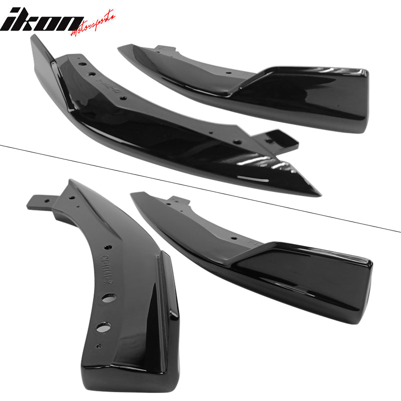 2019-2022 Toyota Corolla T Style Painted #218 Black Rear Aprons ABS