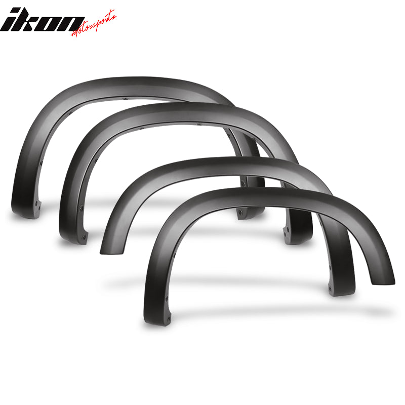 2019-2023 Chevy Silverado 1500 Textured Black Fender Flares PP 4PC