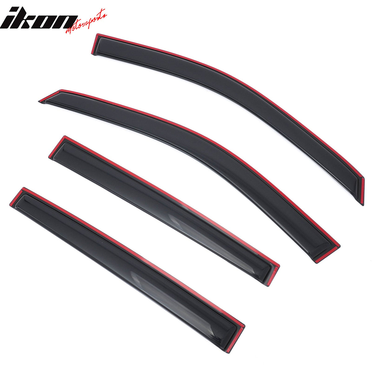 2019-2023 Ford Ranger T8 Crew Cab Window Visors In Channel Rain Guard