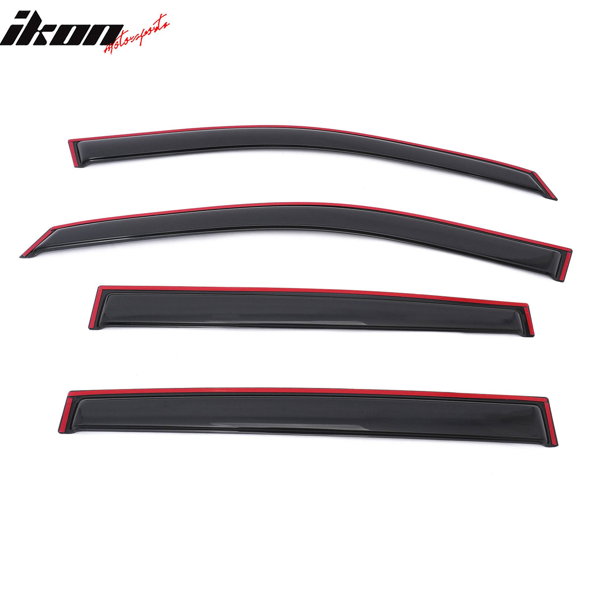 2019-2023 Ford Ranger T8 Crew Cab Window Visors In Channel Rain Guard