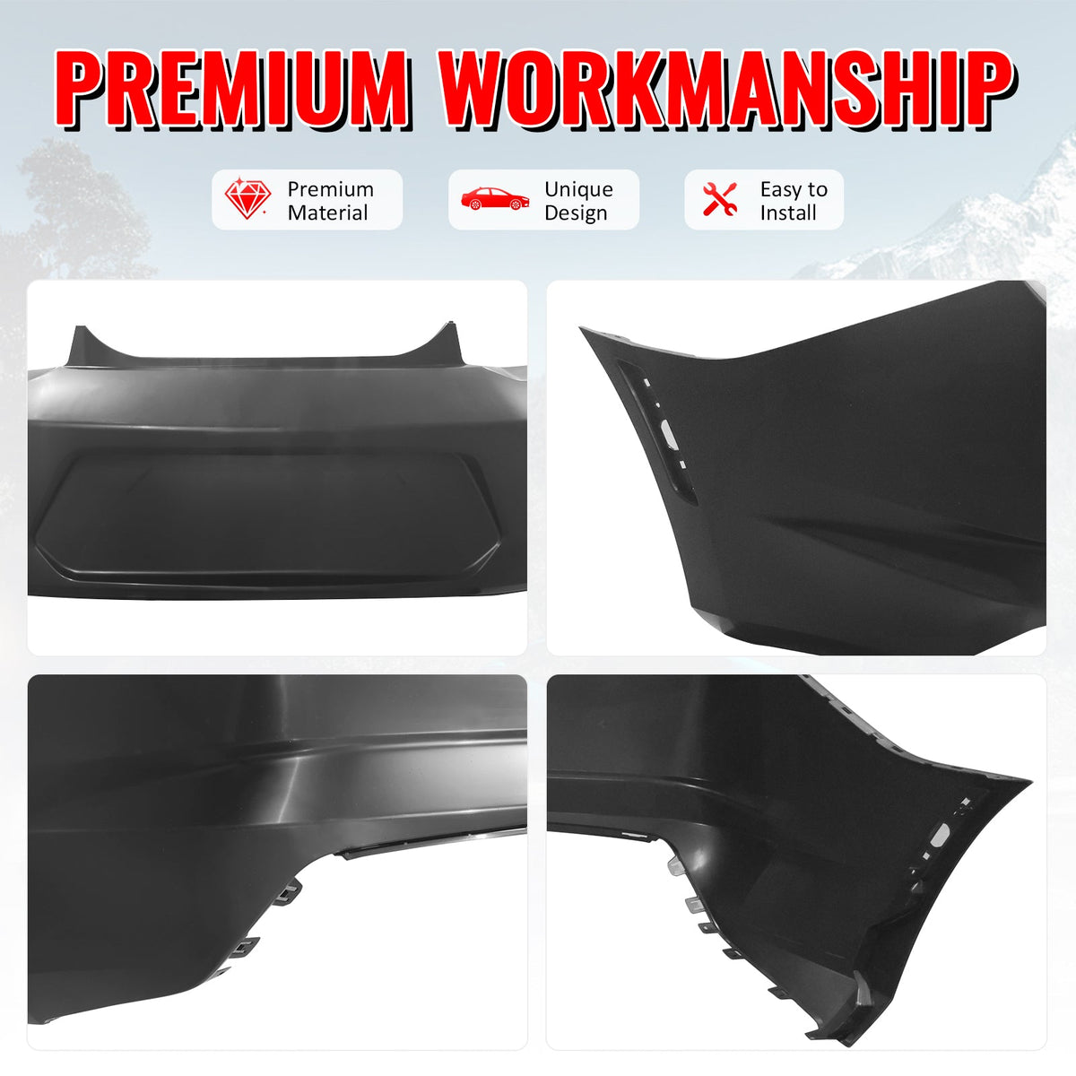 2019-2024 Chevrolet Camaro OE Style Rear Bumper Cover Replacement PP
