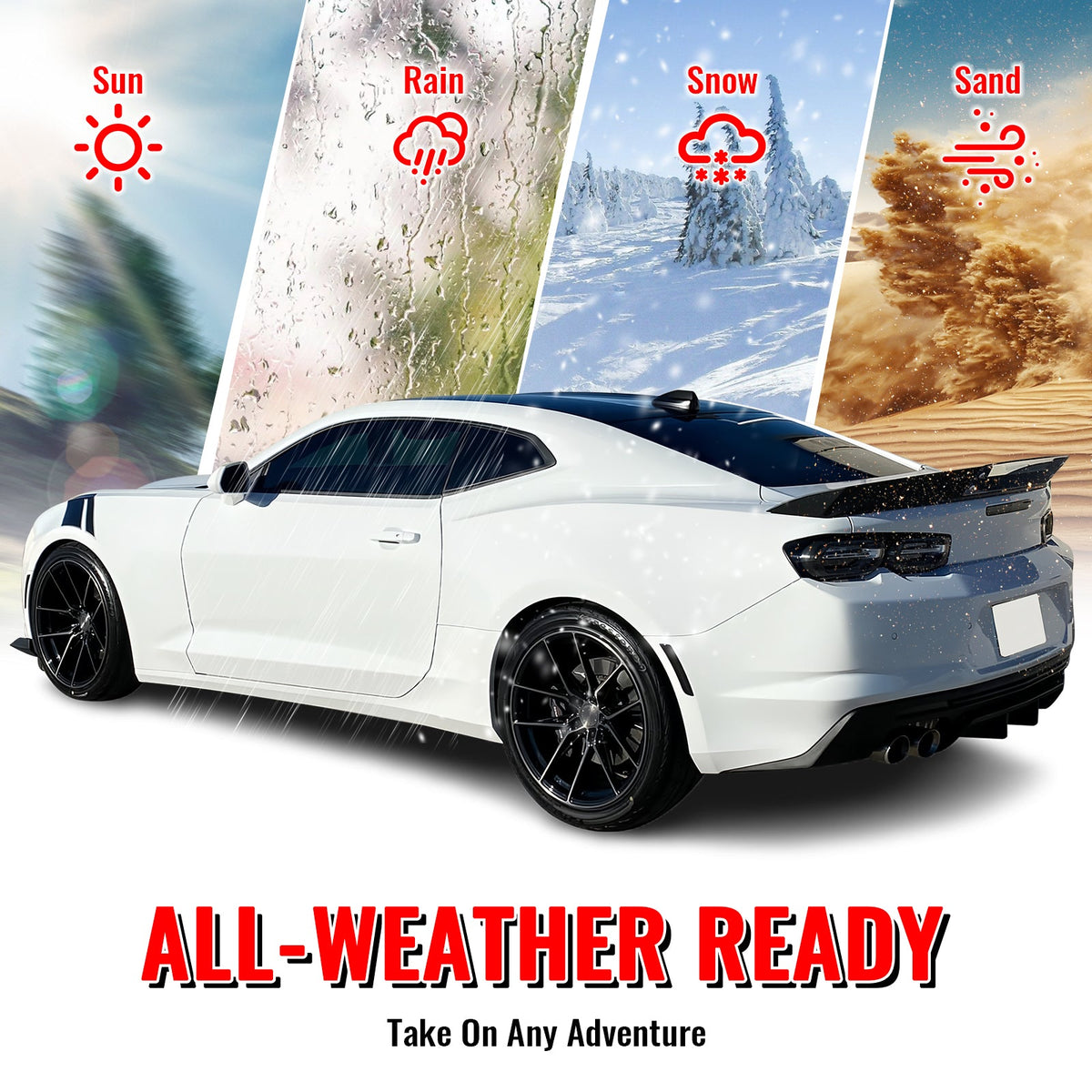 2019-2024 Chevy Camaro LT/LS/SS OE Rear Bumper Cover & Matte Diffuser