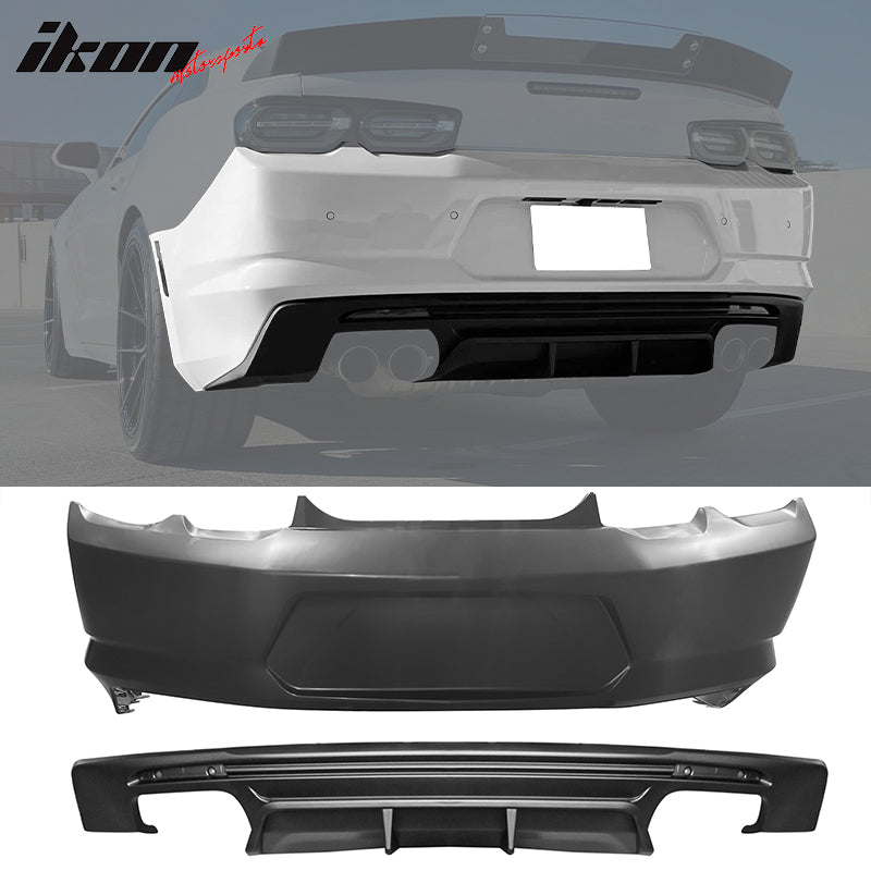 2019-2024 Chevy Camaro LT/LS/SS OE Rear Bumper Cover & Matte Diffuser
