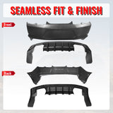 2019-2024 Chevy Camaro LT/LS/SS/ZL1 OE Rear Bumper+IKON Matte Diffuser