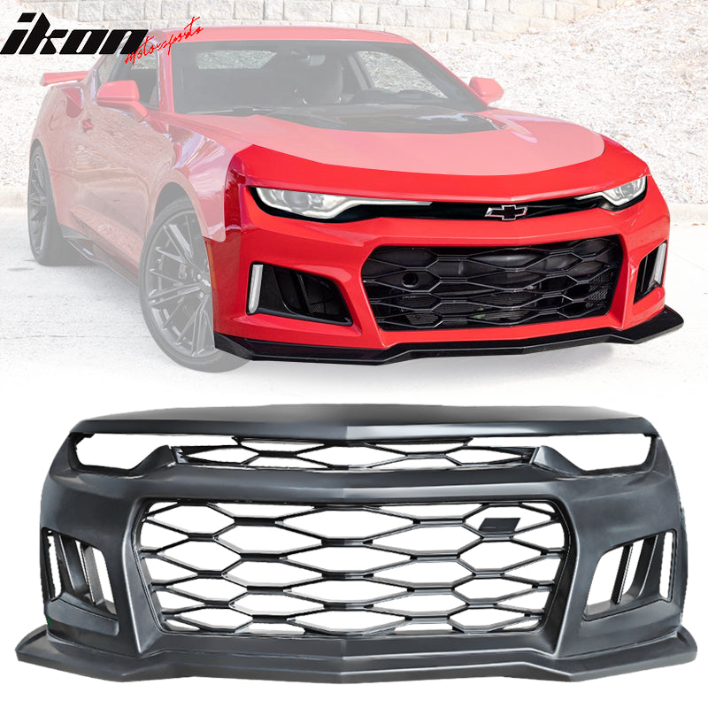 2019-2024 Chevy Camaro ZL1 Style Unpainted Front Bumper Guard Cover PP
