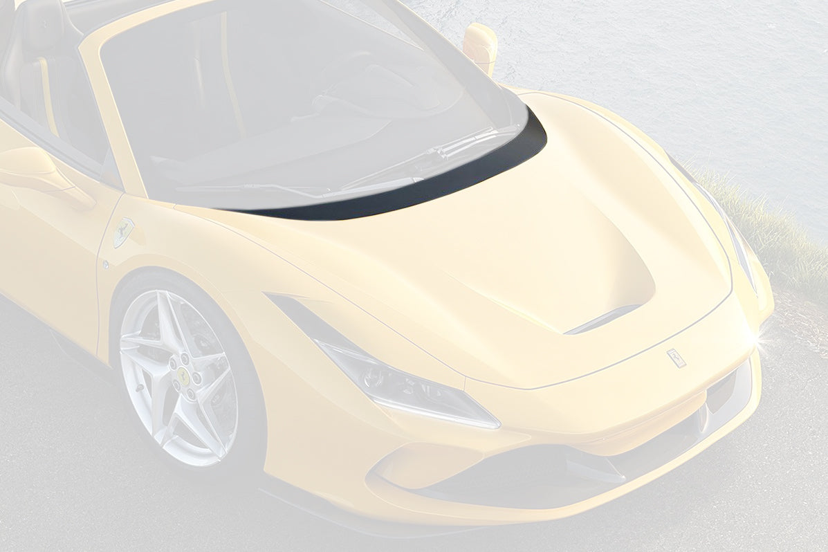 2019-2024 Ferrari F8 OEM Style Dry Carbon Fiber Front Hood Trim