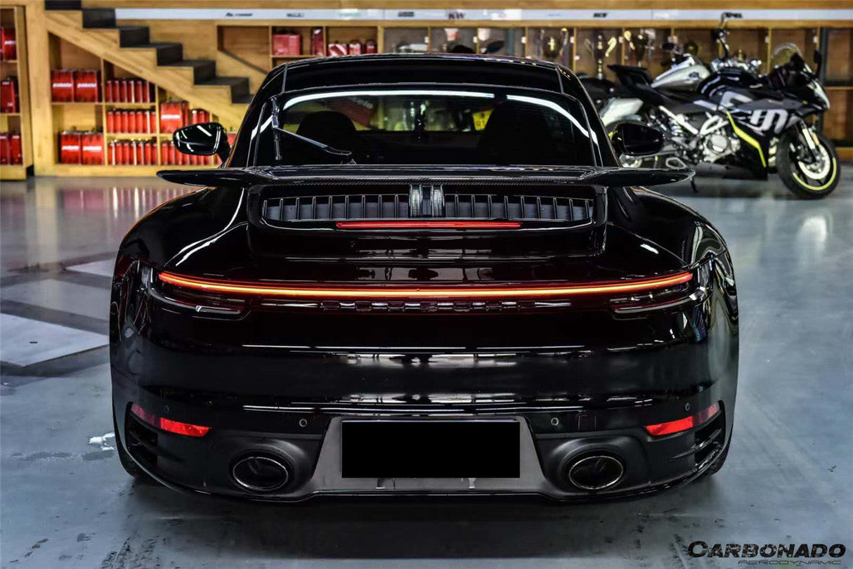 2019-2024 Porsche 911 992 Autoclave Carbon Fiber Trunk Spoiler Wing Carbonado (SD) Fits: Carrera, S, 4, 4S, GTS