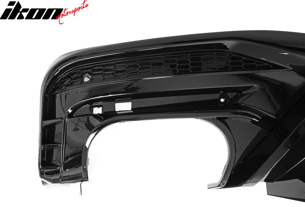 2024-2026 Ford Mustang Rear Bumper Diffuser Competition Style Gloss Black