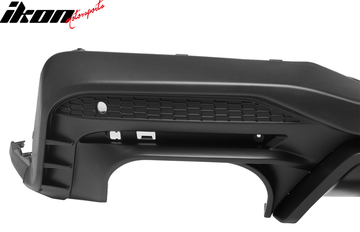 2024-2026 Ford Mustang Rear Bumper Diffuser Competition Style Matte Black