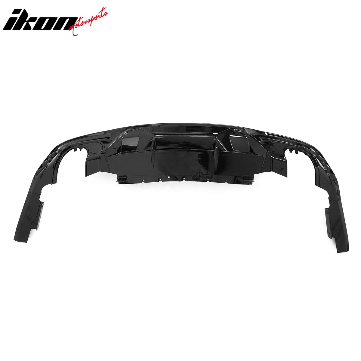 2024-2026 Ford Mustang Rear Bumper Diffuser Dark Horse Style Gloss Black