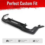 2024-2026 Ford Mustang Rear Bumper Diffuser Dark Horse Style Matte Black