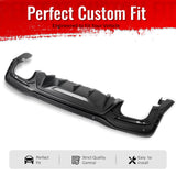 2024-2026 Ford Mustang Rear Bumper Diffuser Rock Style Matte Black