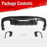 2024-2026 Ford Mustang Rear Bumper Diffuser Rock Style Matte Black