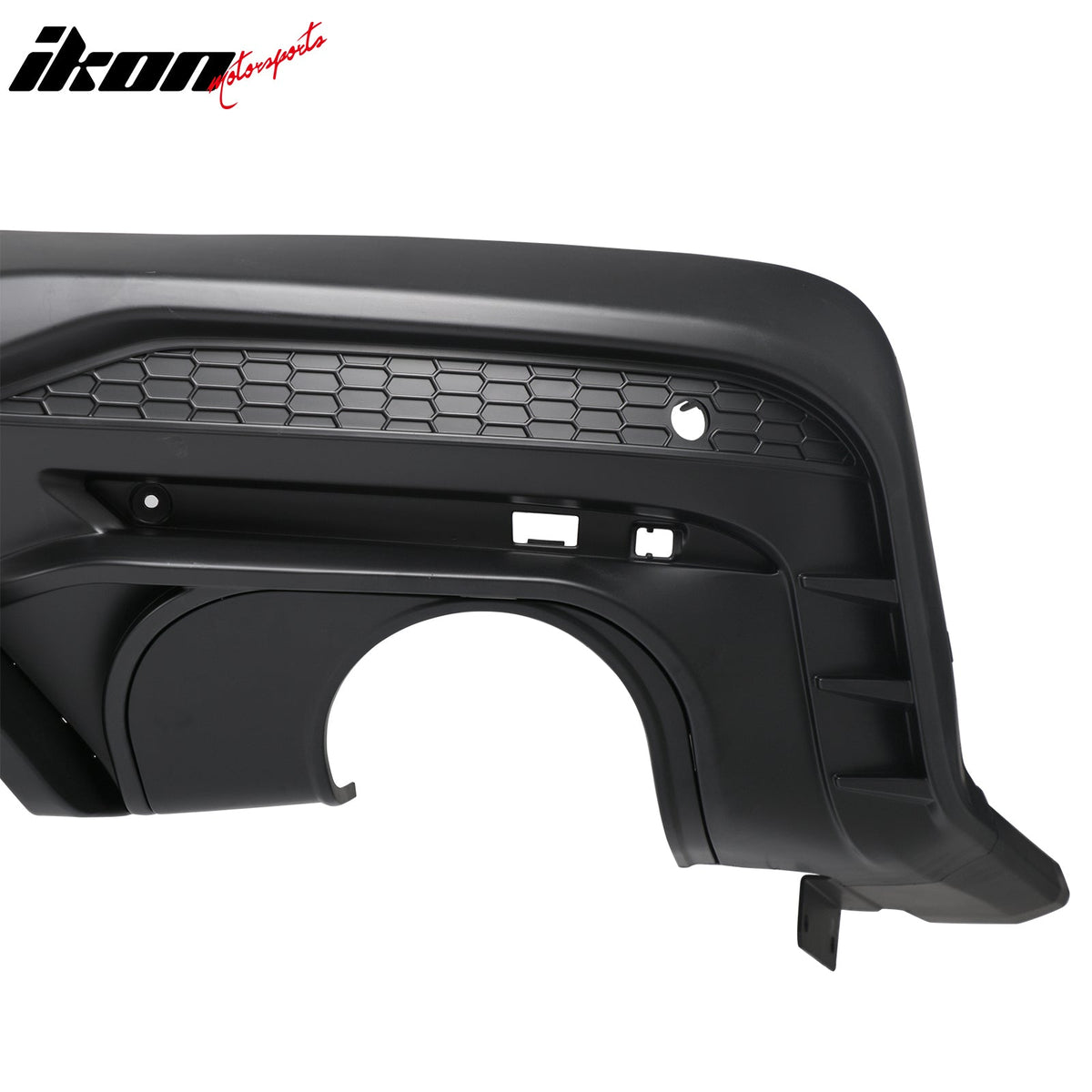 2024-2026 Ford Mustang Rear Bumper Diffuser Rock Style Matte Black