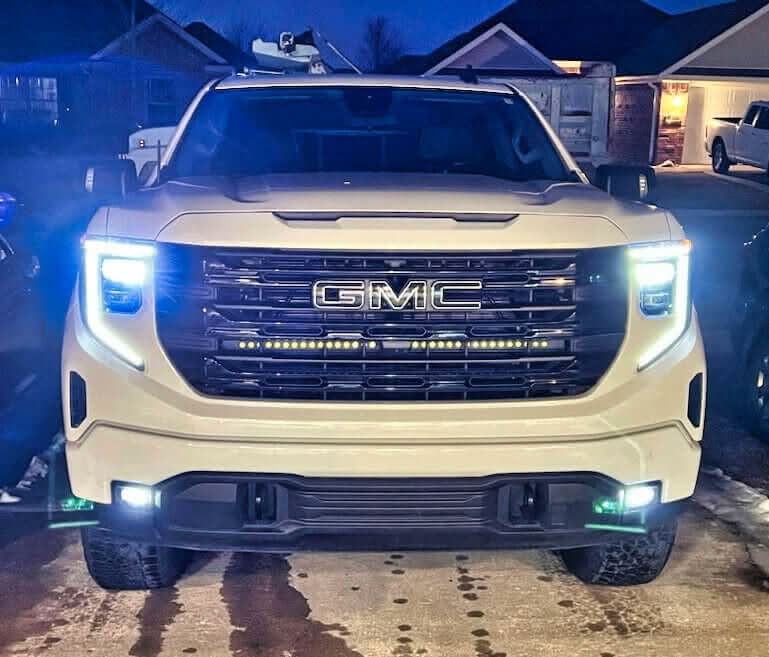 2019+ GMC Sierra 1500 Dual 40s Light Bars - SLIM