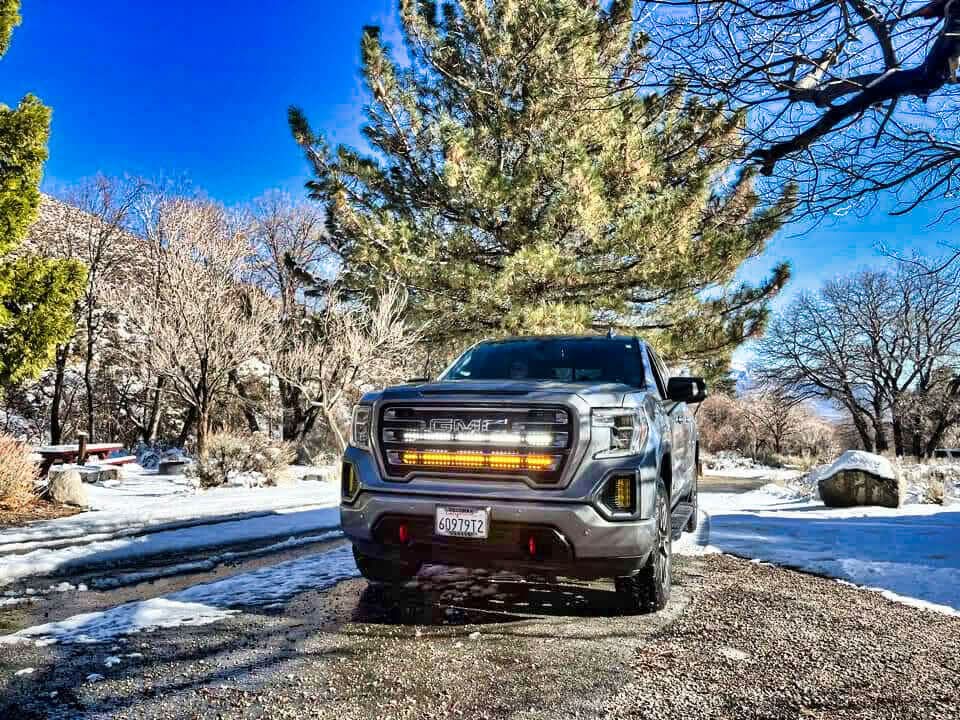 2019+ GMC Sierra 1500 Dual 40s Light Bars - SLIM