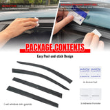 2019-2026 Subaru Ascent Window Visors Smoke Acrylic Rain Sun Deflectors Side Door Wind Guard 4PCS Set