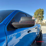 2019+ RAM 1500 / TRX / RHO Tow Mirror Base Real Carbon Fiber Covers