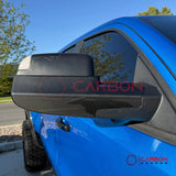 2019+ RAM 1500 / TRX / RHO Tow Mirror Base Real Carbon Fiber Covers
