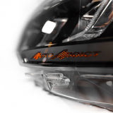 2018-2023 Ford Mustang Projector Headlights S650 Style LED Amber Sequential Turn Signals