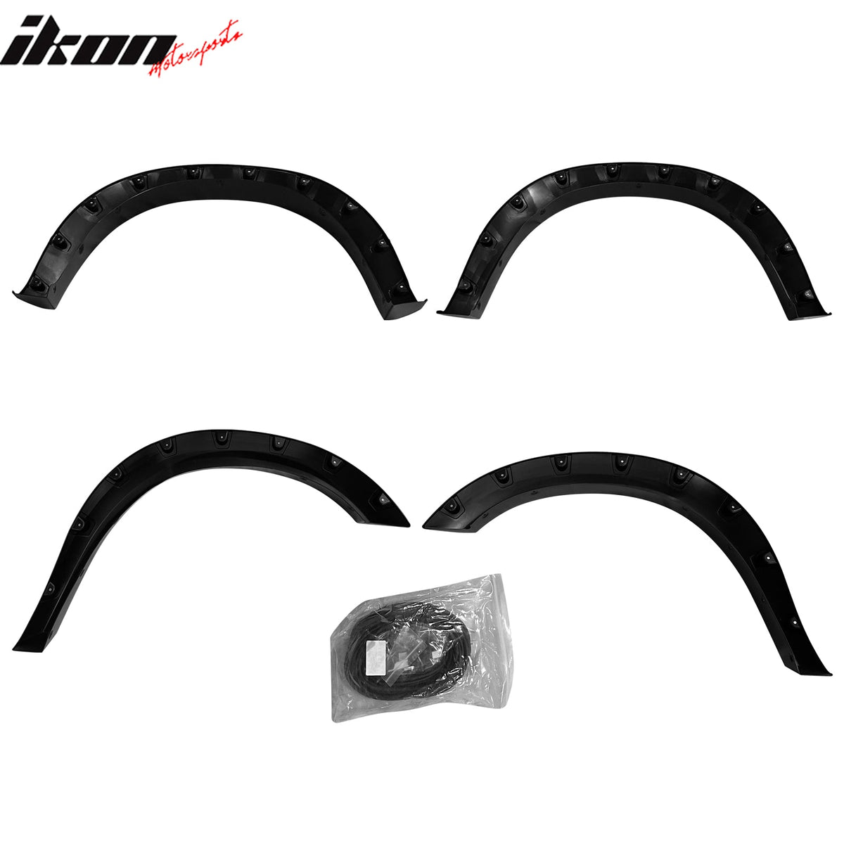 2020-2022 Ram 2500 Pocket Style Fender Flares Wheel Arch Cover PP 4PCS