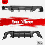 2020-2023 Dodge Charger Widebody Rear Diffuser Carbon Fiber Print