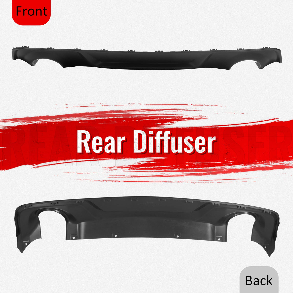 20-23 Dodge Charger Widebody Rear Diffuser OE Style Matte Black