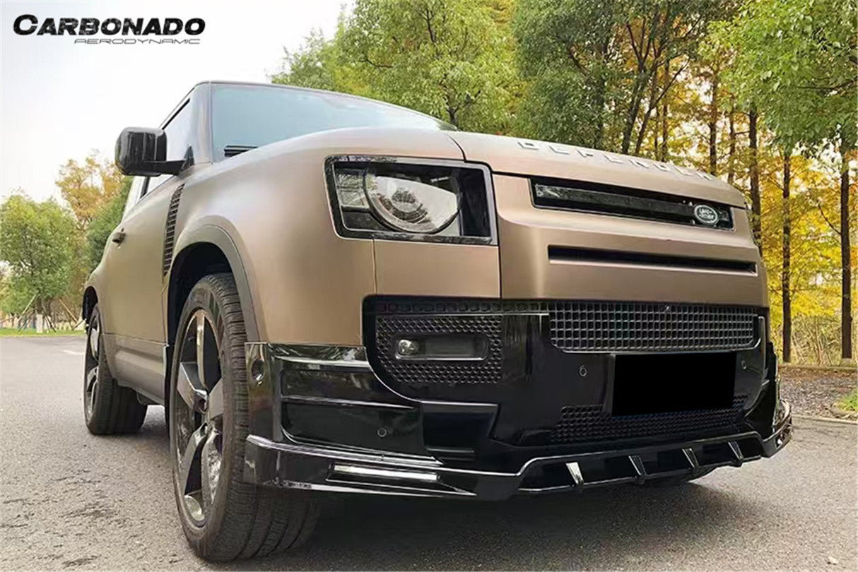 2020-2024 Land Rover Defender rock style Front Lip & with LED Light