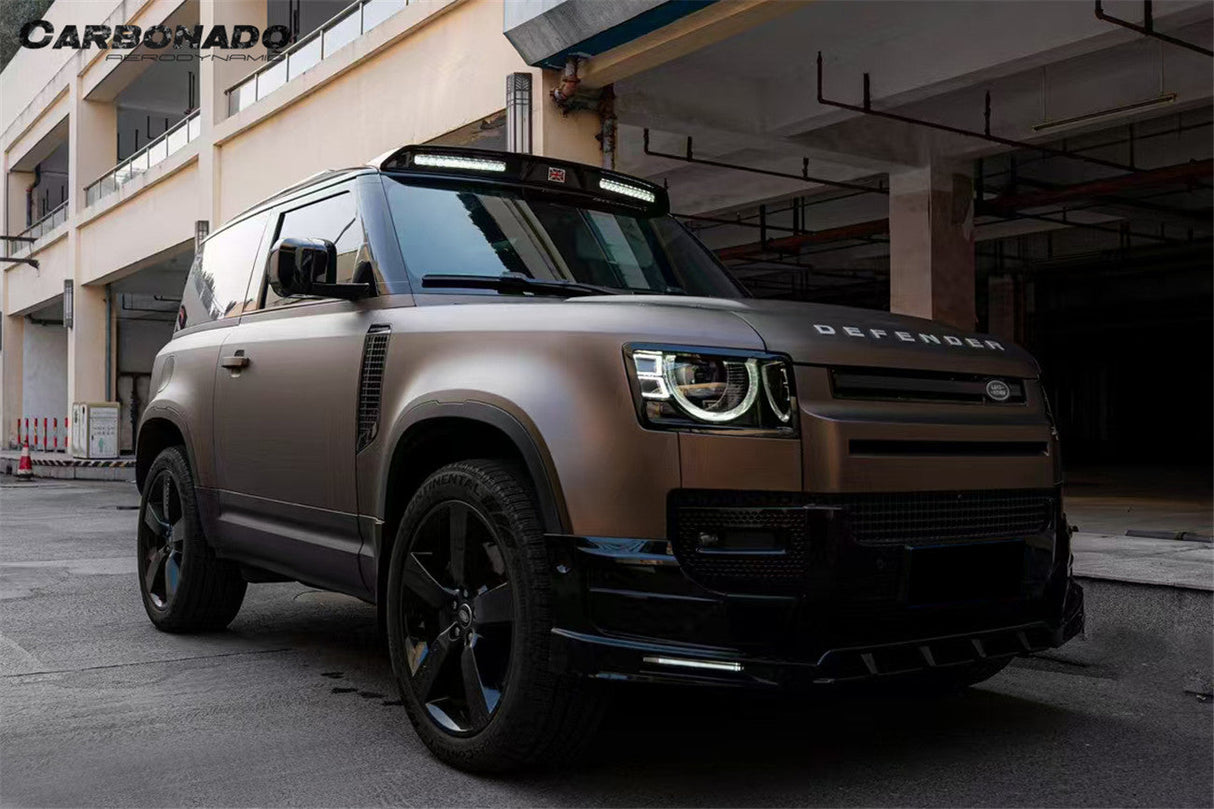 2020-2024 Land Rover Defender rock style  Front Roof Spoiler & with LED Light