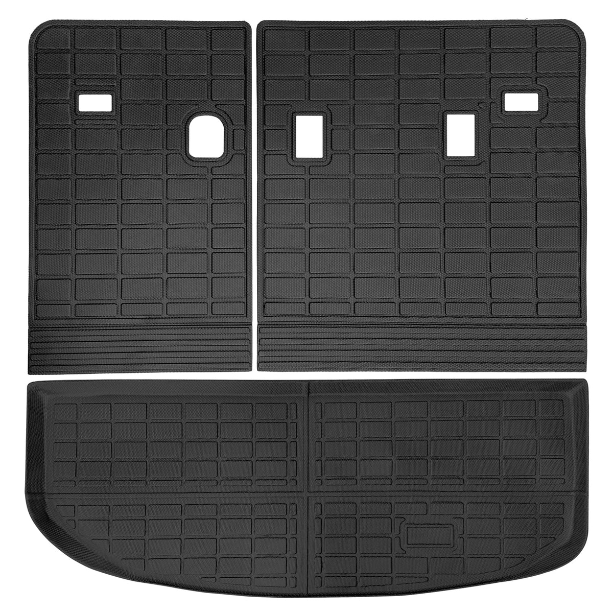 2020-2025 Kia Telluride 3D Trunk Mat Cargo Liner + Backrest Mats TPE