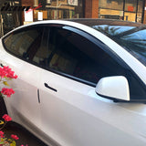 2020-2024 Tesla Model Y Smoke Acrylic Window Visors Deflectors 4PCS