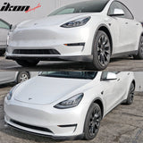 2020-2024 Tesla Model Y Front LipIKON Style Lip Spoiler Carbon Fiber