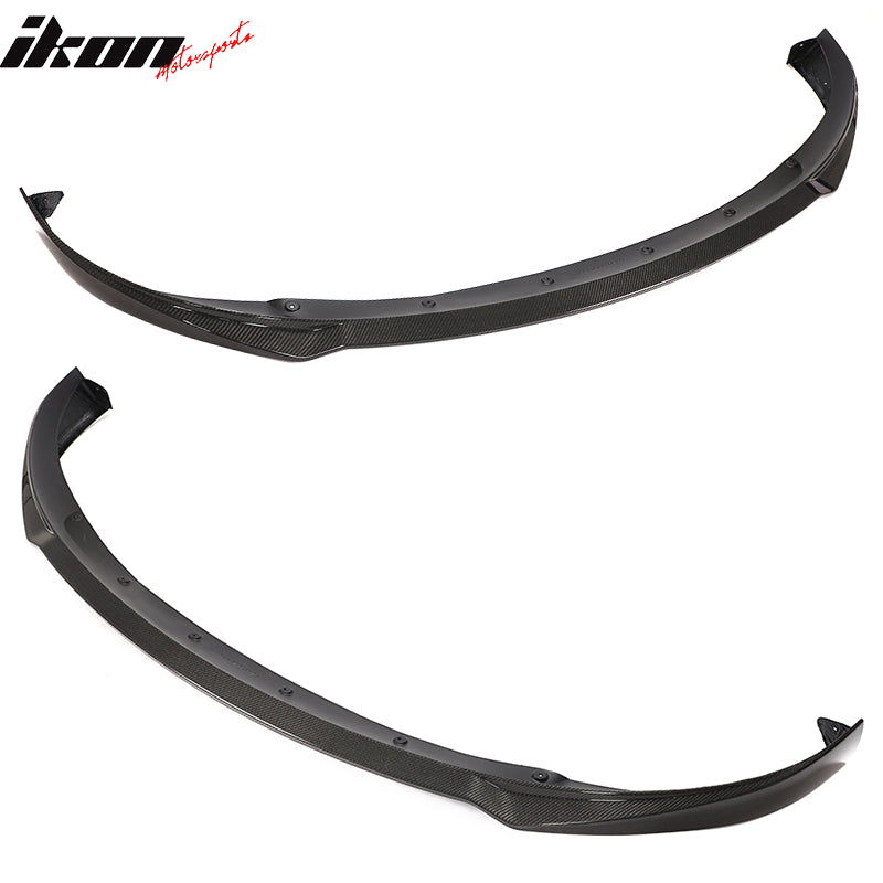 2020-2024 Tesla Model Y Front LipIKON Style Lip Spoiler Carbon Fiber