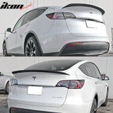2020-24 Tesla Y Sedan 4-Door IKON Black Rear Spoiler Wing Carbon Fiber