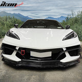 2020-2025 Chevrolet Corvette IKON Front Canard Splitter Carbon Fiber