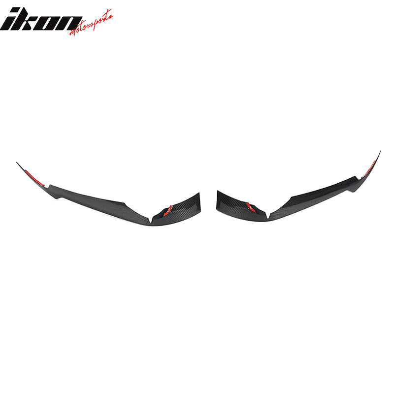 2020-2025 Chevrolet Corvette IKON Front Canard Splitter Carbon Fiber