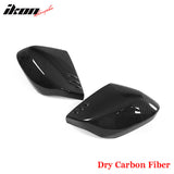 2020-2025 Chevy Corvette IKON Gloss Black Mirror Cap Dry Carbon Fiber