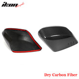 2020-2025 Chevy Corvette IKON Gloss Black Mirror Cap Dry Carbon Fiber