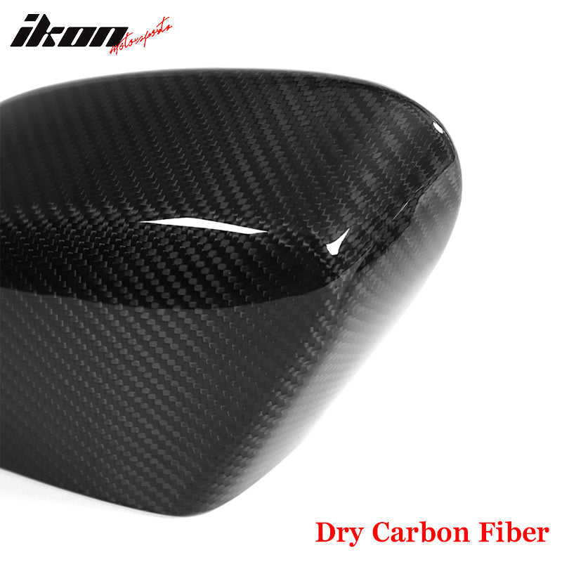 2020-2025 Chevy Corvette IKON Gloss Black Mirror Cap Dry Carbon Fiber