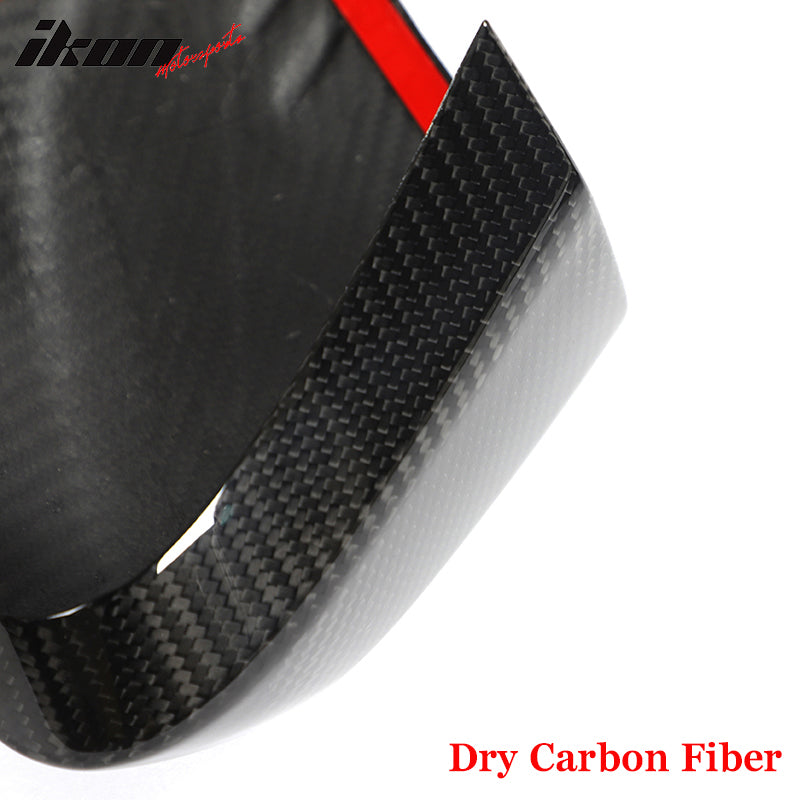 2020-2025 Chevy Corvette IKON Gloss Black Mirror Cap Dry Carbon Fiber