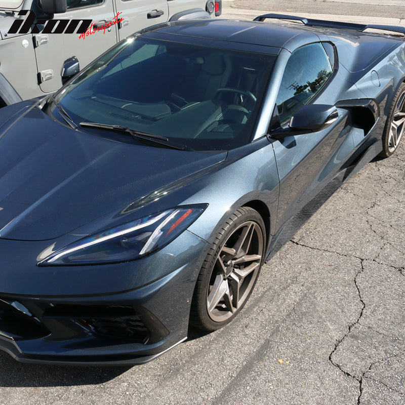 2020-2025 Chevy Corvette C8 5VM Style Carbon Fiber CF Side Skirts 2PCS