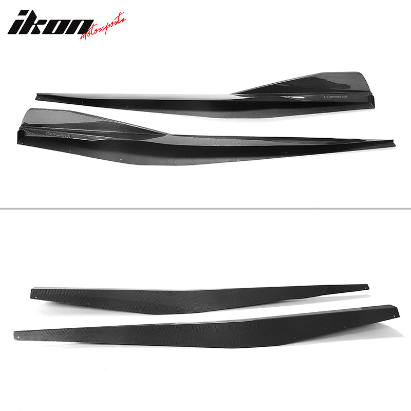 2020-2025 Chevy Corvette C8 5VM Style Carbon Fiber CF Side Skirts 2PCS