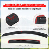 2020-2025 Nissan Sentra Window Visors Smoke Acrylic Side Door Rain Sun Deflectors Guard Shade 4PCS Set