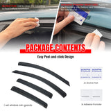 2020-2025 Nissan Sentra Window Visors Smoke Acrylic Side Door Rain Sun Deflectors Guard Shade 4PCS Set
