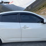 2020-2025 Nissan Sentra Window Visors Smoke Acrylic Side Door Rain Sun Deflectors Guard Shade 4PCS Set