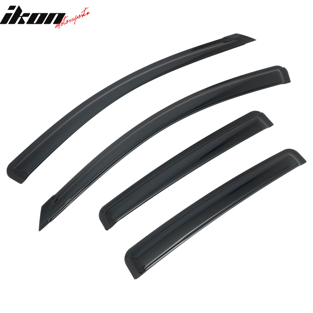 2020-2025 Nissan Sentra Window Visors Smoke Acrylic Side Door Rain Sun Deflectors Guard Shade 4PCS Set